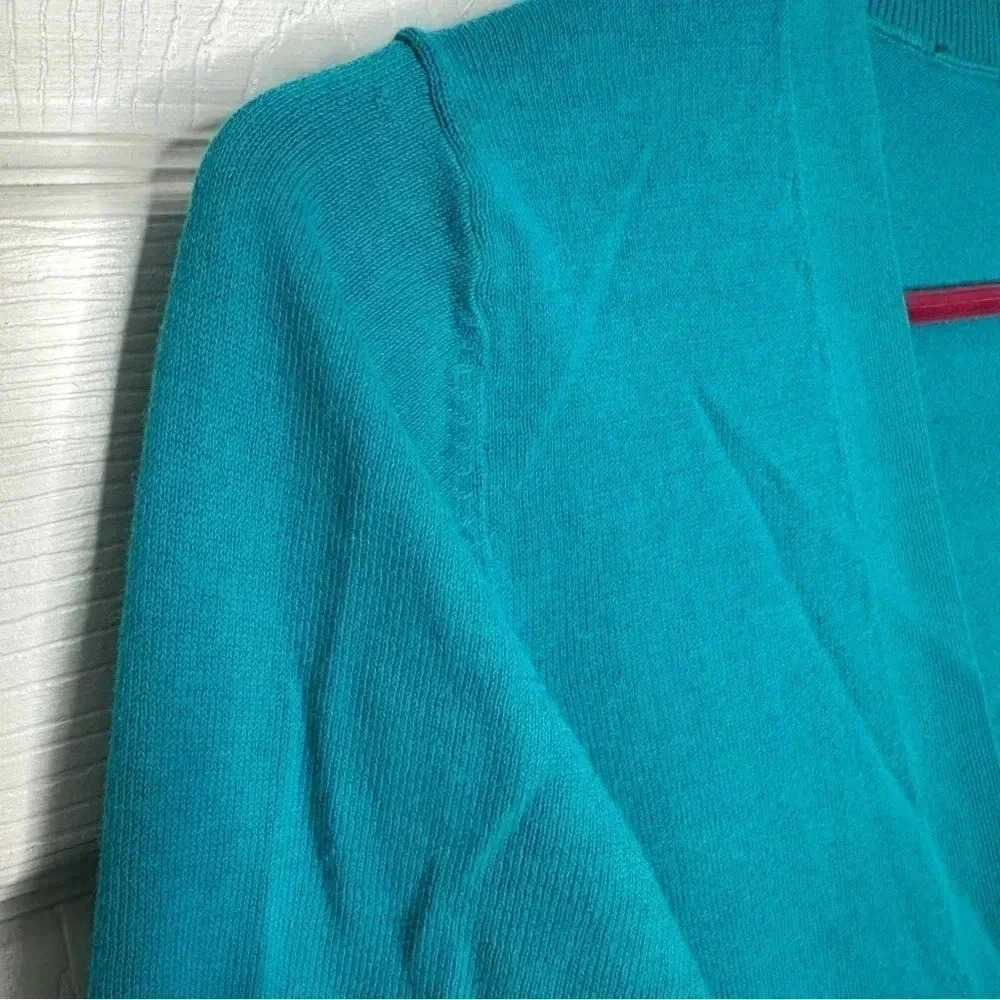 GAP Factory Cardigan 3/4  Length Sleeves Blue Size Small - Picture 4 of 16